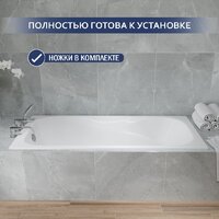 Lauter Regina 2101418 180x80 с сифоном 21Y32001 (матовый черный) Image #8