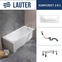 Lauter Sophia 140 21205140 (с ножками и сифоном 21Y11030 хром)