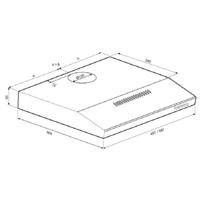 Krona JESSICA slim 600 white push button Image #9