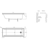 Aquatek Лайма 170x70 (белый) Image #2