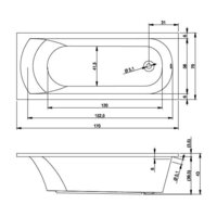 Riho Miami 170x70 BB62005 (с каркасом) Image #3