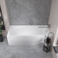 Lauter Aurora 170x75 21010075 (с ножками, лицевым экраном и сифоном 21Y32001 матовый черный) Image #9