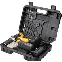 Deko DKCD20FU-Li SET 63 063-4093 (с 2-мя АКБ, кейс, набор оснастки)