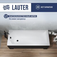 Lauter Amelia 170 21204070 (с ножками, лицевым экраном черного цвета и сифоном 21Y32001 матовый черный) Image #3