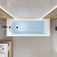 Lauter Amelia 170 21204070 (с ножками, лицевым экраном черного цвета и сифоном 21Y32001 матовый черный) Image #17