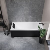 Lauter Estelle 150 21206050 (с ножками, лицевым экраном черного цвета и сифоном 21Y32001 матовый черный) Image #18