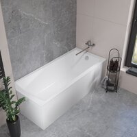 Lauter Aurora 170x75 21010075 (с ножками, лицевым экраном и сифоном 21Y11021 матовый черный) Image #7