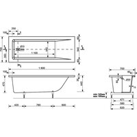 Эстет Дельта 180x70 ФР-00010113 (с ножками) Image #8