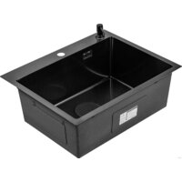 Roxen Snake 560220-60-BS PVD графит/текстурная поверхность (с коландером и дозатором) Image #9