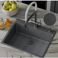 Roxen Snake 560220-60-BS PVD графит/текстурная поверхность (с коландером и дозатором) Image #3