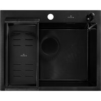 Roxen Snake 560220-60-BS PVD графит/текстурная поверхность (с коландером и дозатором) Image #7