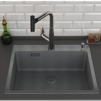 Roxen Snake 560220-60-BS PVD графит/текстурная поверхность (с коландером и дозатором) Image #6