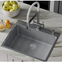 Roxen Snake 560220-60-S сатин/текстурная поверхность (с коландером и дозатором) Image #6