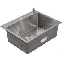 Roxen Snake 560220-60-S сатин/текстурная поверхность (с коландером и дозатором) Image #9