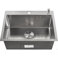 Roxen Snake 560220-60-S сатин/текстурная поверхность (с коландером и дозатором) Image #10