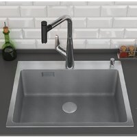 Roxen Snake 560220-60-S сатин/текстурная поверхность (с коландером и дозатором) Image #3