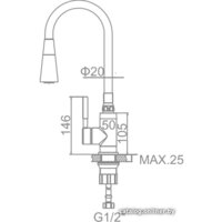 Ledeme L4199-2 (хром/черный) Image #2