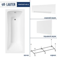 Lauter Bianca 140 21207140 (с каркасом, лицевым и торцевым экранами белого цвета)