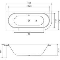 Lauter Bliss 150 L 21201051L (с ножками/серый подголовник/белый лицевой экран) Image #26