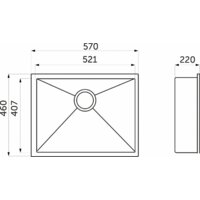 AKS Прямоугольная 57x46 (сатин никель) Image #6
