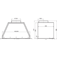 Elikor Врезной блок Flat 52П-650-К3Д (черный) (954638) Image #2