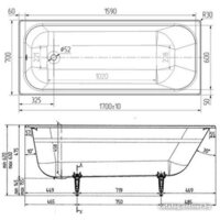 Wotte Старт 170x70 БП-э0000д1139 (с ножками) Image #4