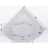 Aquanet Vitoria 130x130 00205371 (с каркасом) Image #4