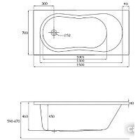 Cersanit Nike 150x70 (без ножек) Image #8