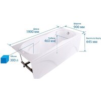 Triton Персей 190x90 (с ножками и экраном) Image #2