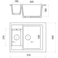 Wisent 580-25WQ (с сифоном GER011) Image #7