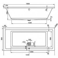 VagnerPlast Cavallo 180x80 (с каркасом и 2 экранами) Image #2