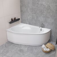 Lauter Valencia 170x110 2102170L (с ножками, лицевым экраном и сифоном 21Y11021 матовый черный) Image #7