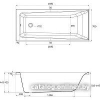 Cersanit Lorena 160x70 P-WP-LORENA-160 (с каркасом) Image #9