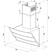 Krona Inga 600 black push button [00018184] Image #2