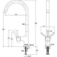 Cersanit Elio однорычажный 68261 (черный) Image #13