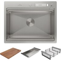 Roxen Stage 560250-60 сатин (c держателем для ножей, двумя коландерами, разделочной доской и дозатором) Image #3