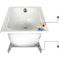 Виз Antika А-40001 140x70 (белая орхидея, с ножками) Image #6