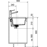Franke Kubus 2 KNG 110-52 (оникс) Image #4