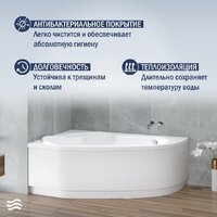 Lauter Valencia 170x110 2102170L (с ножками и сифоном 21Y11022 белый) Image #6