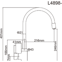 Ledeme H98 L4898-5 (зеленый/хром) Image #14