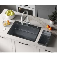 Roxen Simple 560220-70B PVD графит (с коландером и дозатором) Image #1