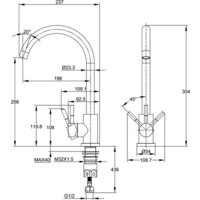 Cersanit Cомо однорычажный 68244 (хром) Image #13