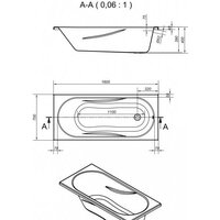 Cersanit Mito Red 160x70 (без ножек) Image #2