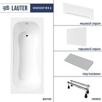 Lauter Sophia 150 21205150 (с ножками, серым подголов, белым лиц. и торц. экраном) Image #2