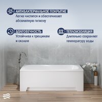 Lauter Sophia 150 21205150 (с ножками, серым подголов, белым лиц. и торц. экраном) Image #6