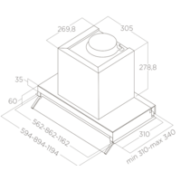 Elica Boxin LX/BL MAT/A/90 PRF0172167 Image #3