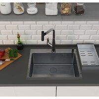 Roxen Simple 560220-50B PVD графит (с коландером и дозатором) Image #3