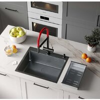 Roxen Simple 560220-55B PVD графит (с коландером и дозатором) Image #3