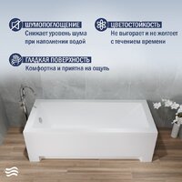 Lauter Estelle 150 21206050 (с ножками и сифоном 21Y11021 матовый черный) Image #4