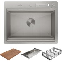 Roxen Stage 560250-60-S текстурный сатин (с держателем для ножей и аксессуарами) Image #4